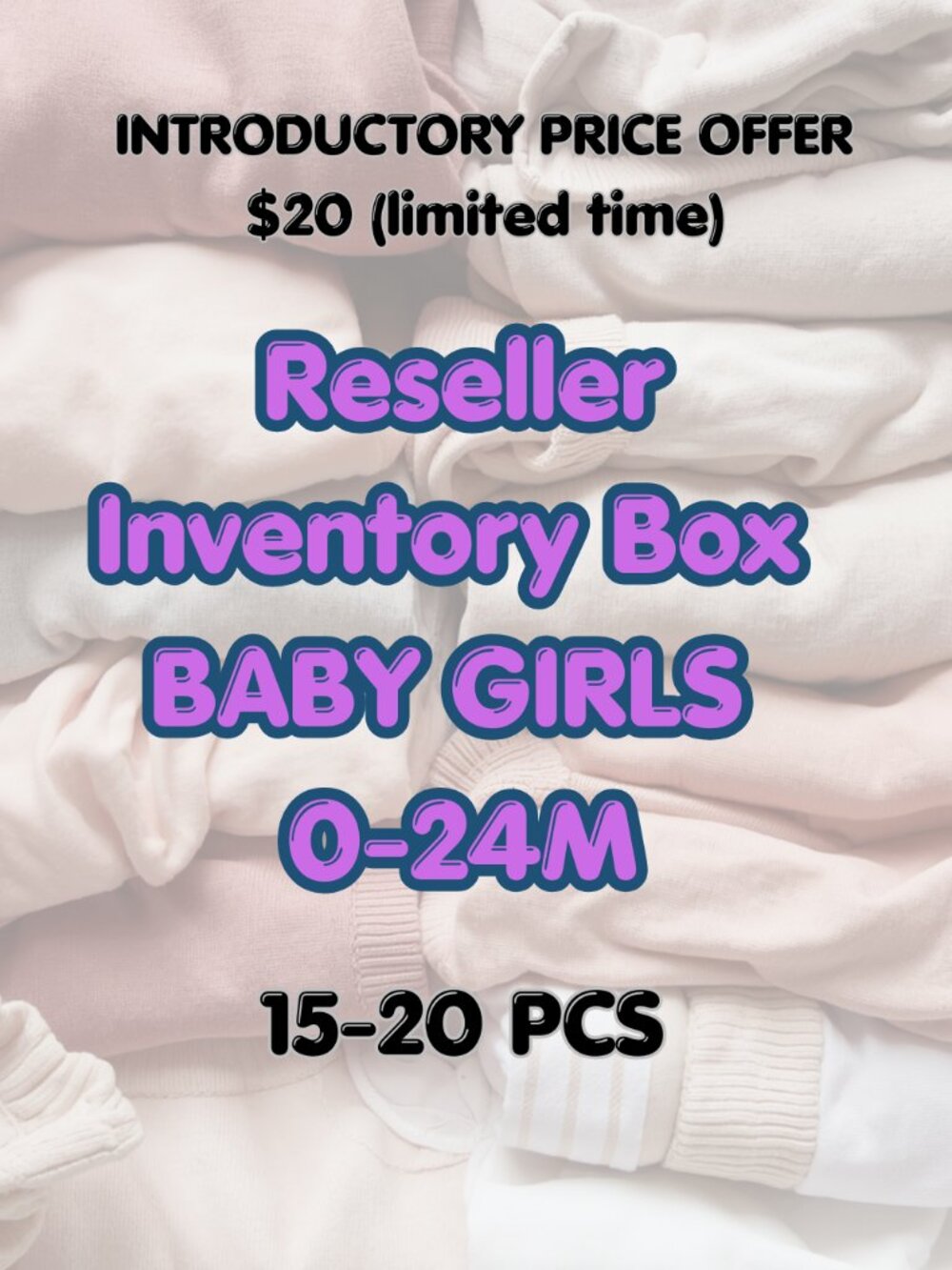 15-20pc Baby Girls Clothes Lot NB to 24M, Pre-loved Reseller Bundle Better Brand